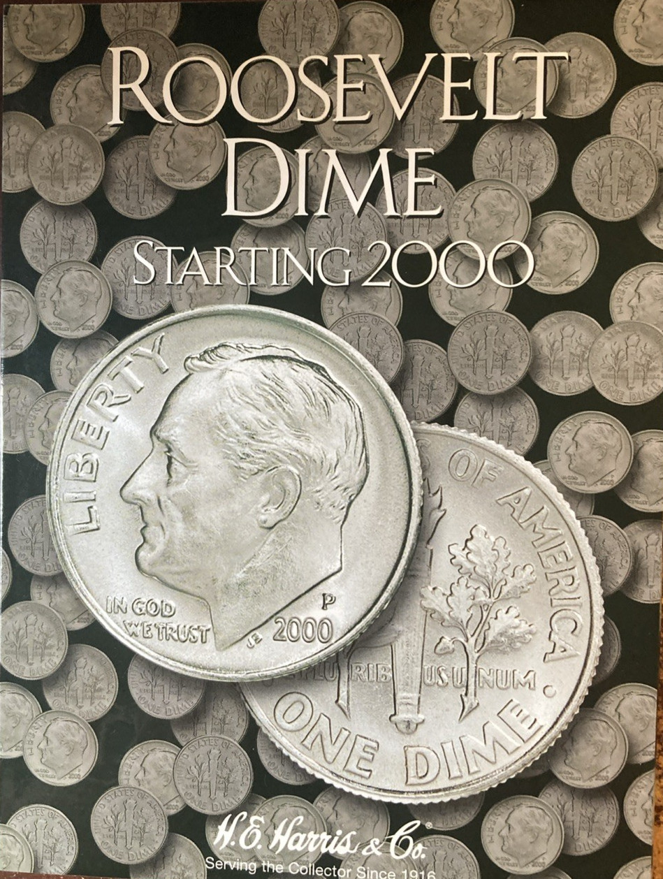 2000-2026 Roosevelt Dimes P&D Complete Set 55 coins in HE Harris Folder