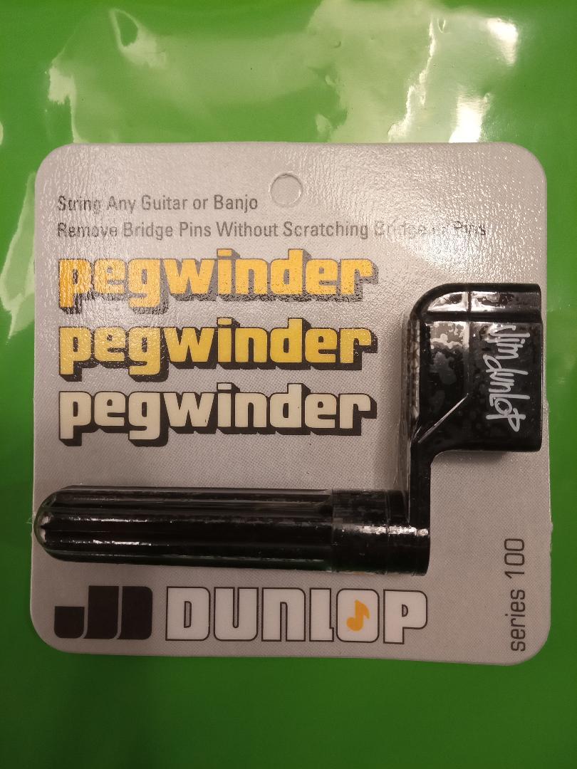 Dunlop Guitar String Winder & Bridge Pin Puller; Multiple Colors