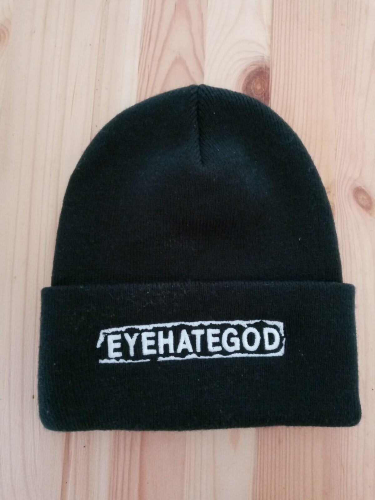 EYEHATEGOD Beanie One Size Embroidered logo Crust Metal Sludge Metal Rwake