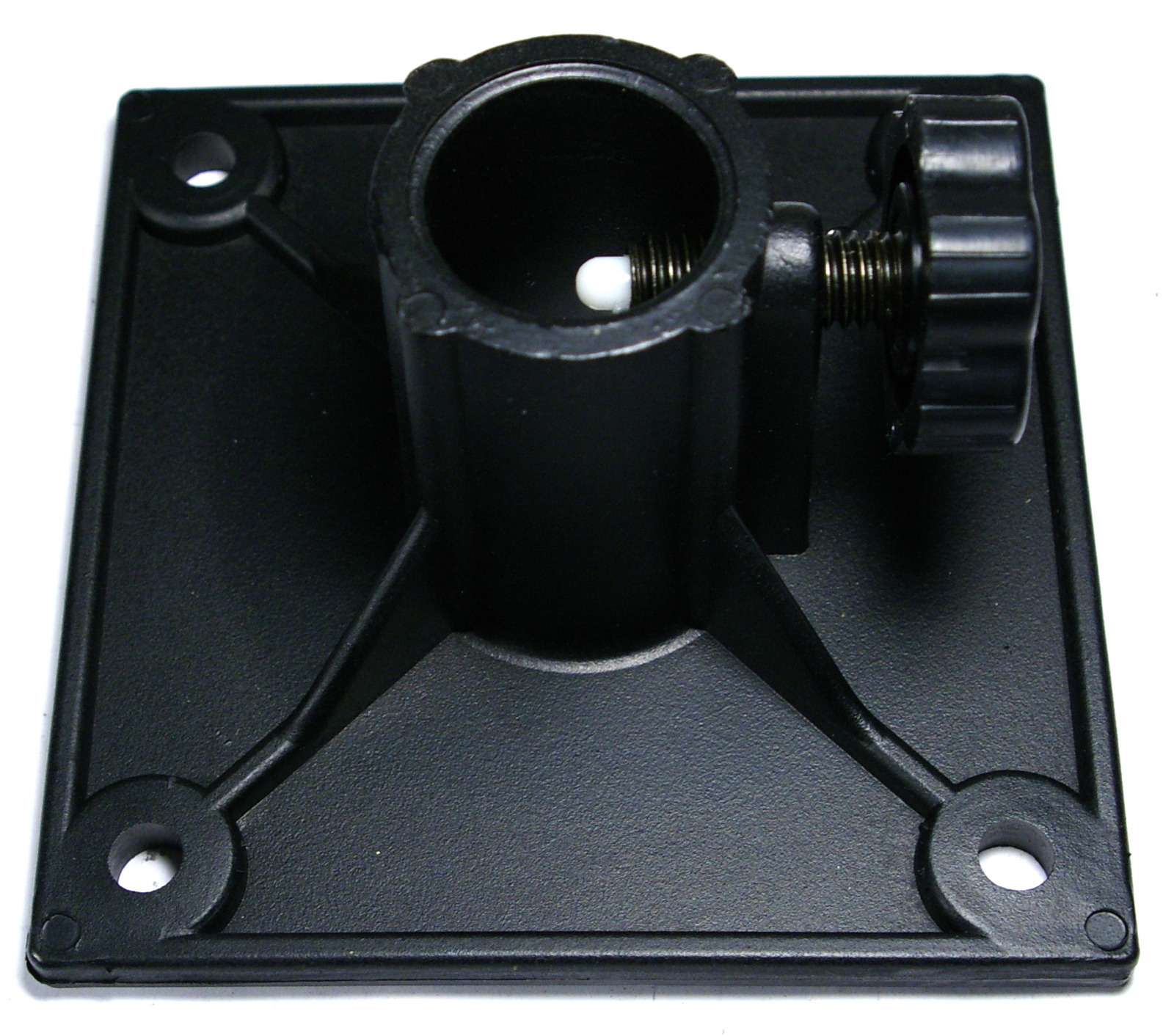 Pole Mount Adapter Plastic Bracket 1" diameter square flange set/2