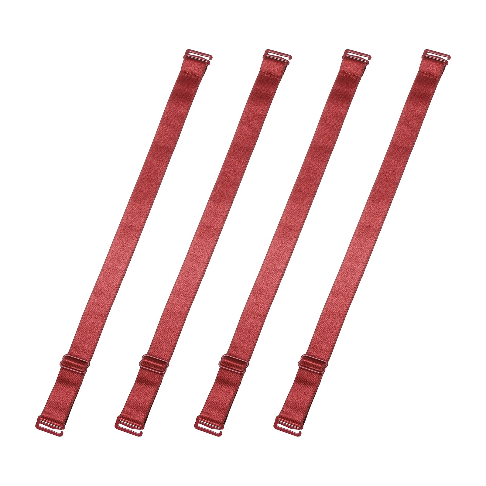 4Pcs Adjustable Elastic Straps, 8.5"-15.2" Adjustable Sofa Covers Band, Wine Red