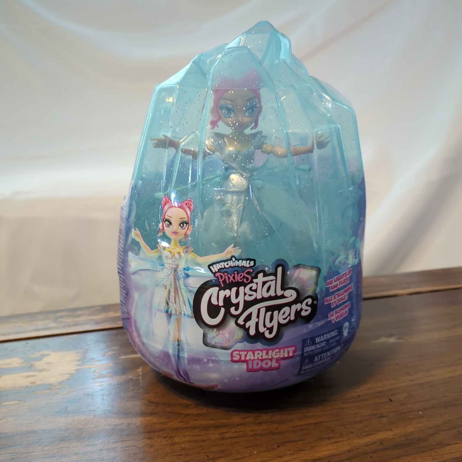 Hatchimals Pixies Crystal Flyers Starlight Idol Popstar Skyblue Toy Doll Sealed