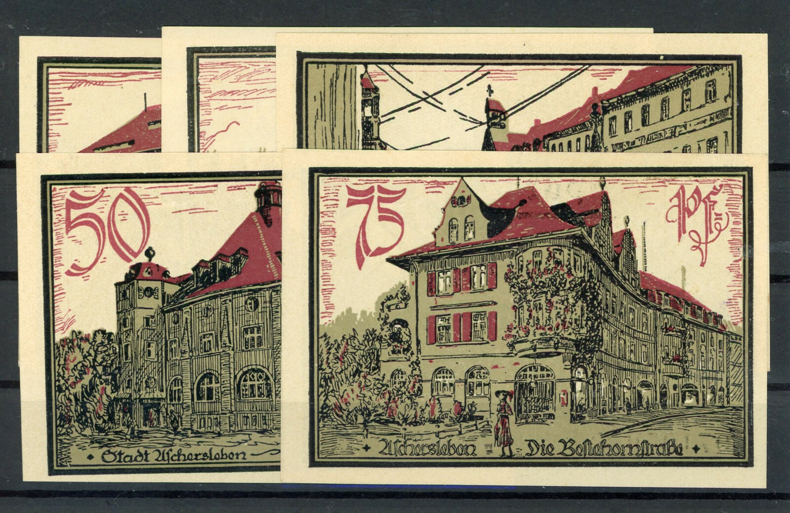 Aschersleben 5 Mark Notgeld Banknotes 2/19448