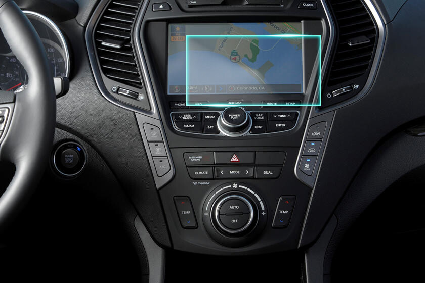 Crystal Clear Screen Protector for 2015 Hyundai Santa Fe Vehicle Navigation