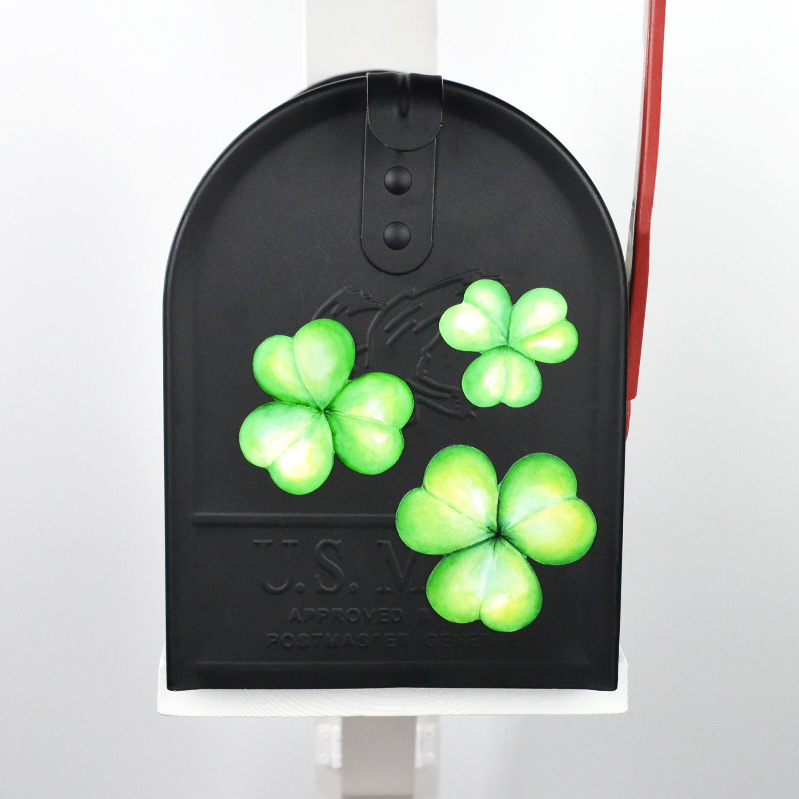 Mailbox Magnet (Partial Cover) Shamrocks Set of 3 for Door of Mail Box Clover