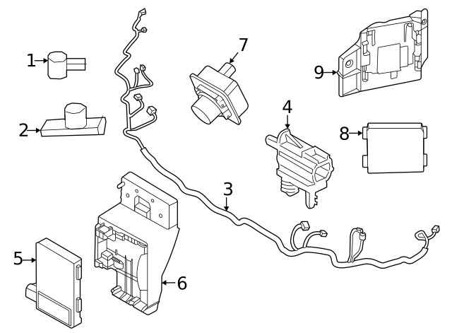 Genuine Ford Bracket Bumper Mounting R2TZ-17C886-A