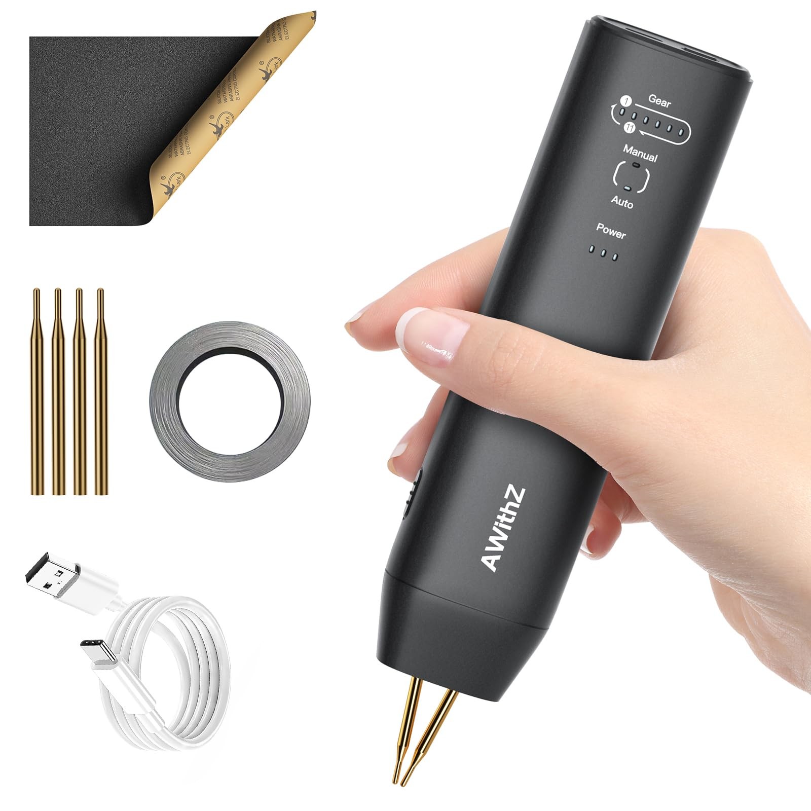 Soldador De Puntos Portatil Para Baterias 18650 Con 11 Niveles Ajustable