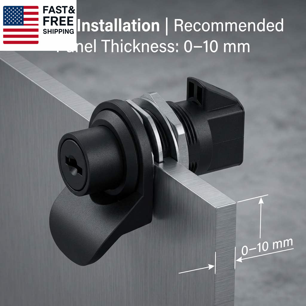 Push Button Latch, 2 Pack Plastic Push-To-Close Latches for Boat/Motorcycle Glov