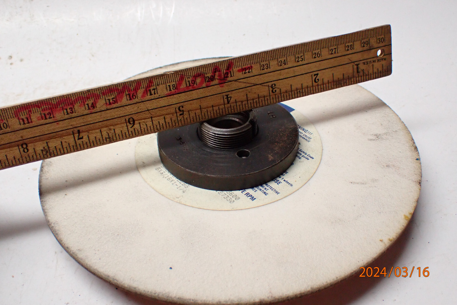 LOT WB: SURFACE TOOL CUTTER GRINDER L.H. ARBOR WITH GRINDING WHEEL