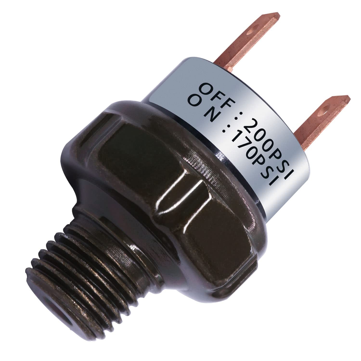 mankk Air Pressure Switch 170-200 PSI Thread 1/4" NPT 24V 12V DC Air Compress...