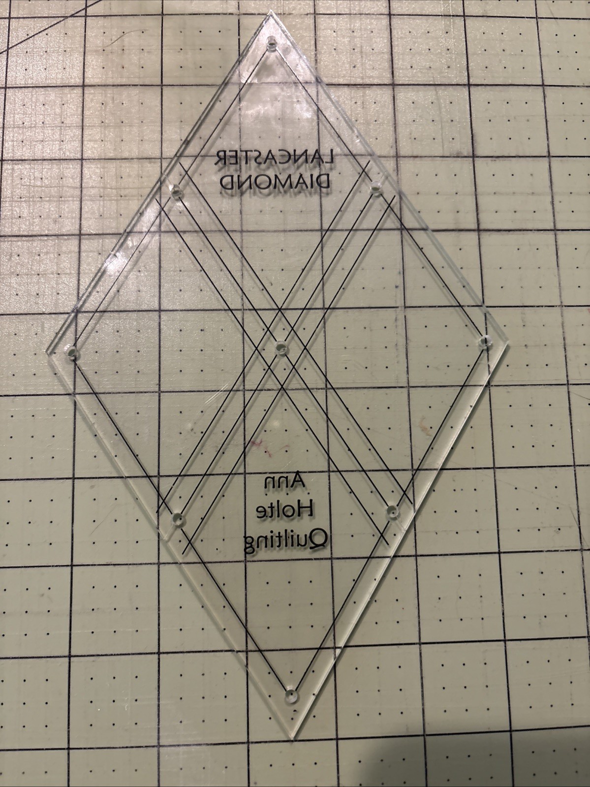 Diamond Template - Clear 1/8 Inch 30 Degree