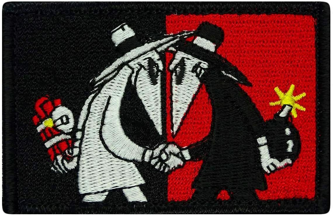 Spy vs Spy Patch Tactical Patch [3.0 X 2.0 inch - Hook Fastener Backing]