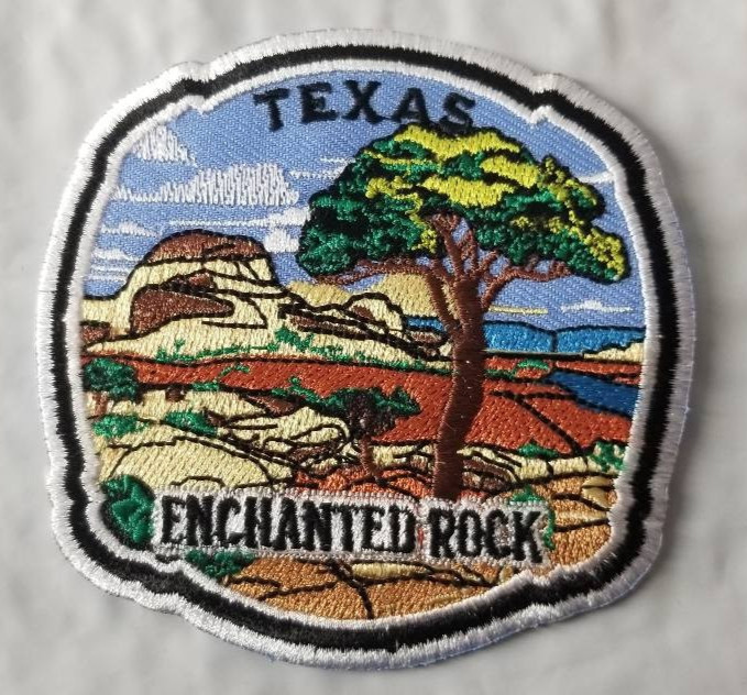 Enchanted Rock State Park Texas Embroidered Patch Iron-On Souvenir approx 3.5