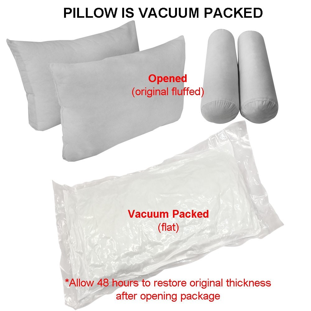 Bolster & Back Rest Pillow Cushion Fiberfill Queen Size "INSERT ONLY" Style4