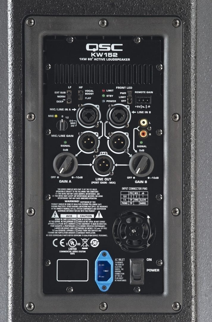 QSC  - REPAIR SERVICE -  K8, K10, K12, KW122, KW152, KW153 and KW181 Amp Repair.