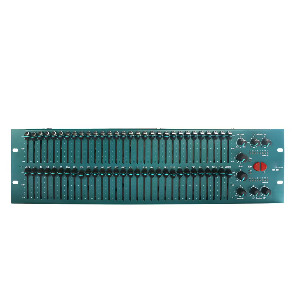 Dual 31 Band Stereo Equalizer Loudspeakerr Managed Graphic Equalizer for Studio