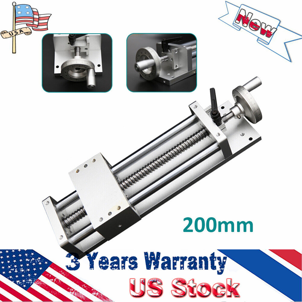 16" Manual Sliding Table CNC Slide Ballscrew Linear Stage Actuator Module 400mm