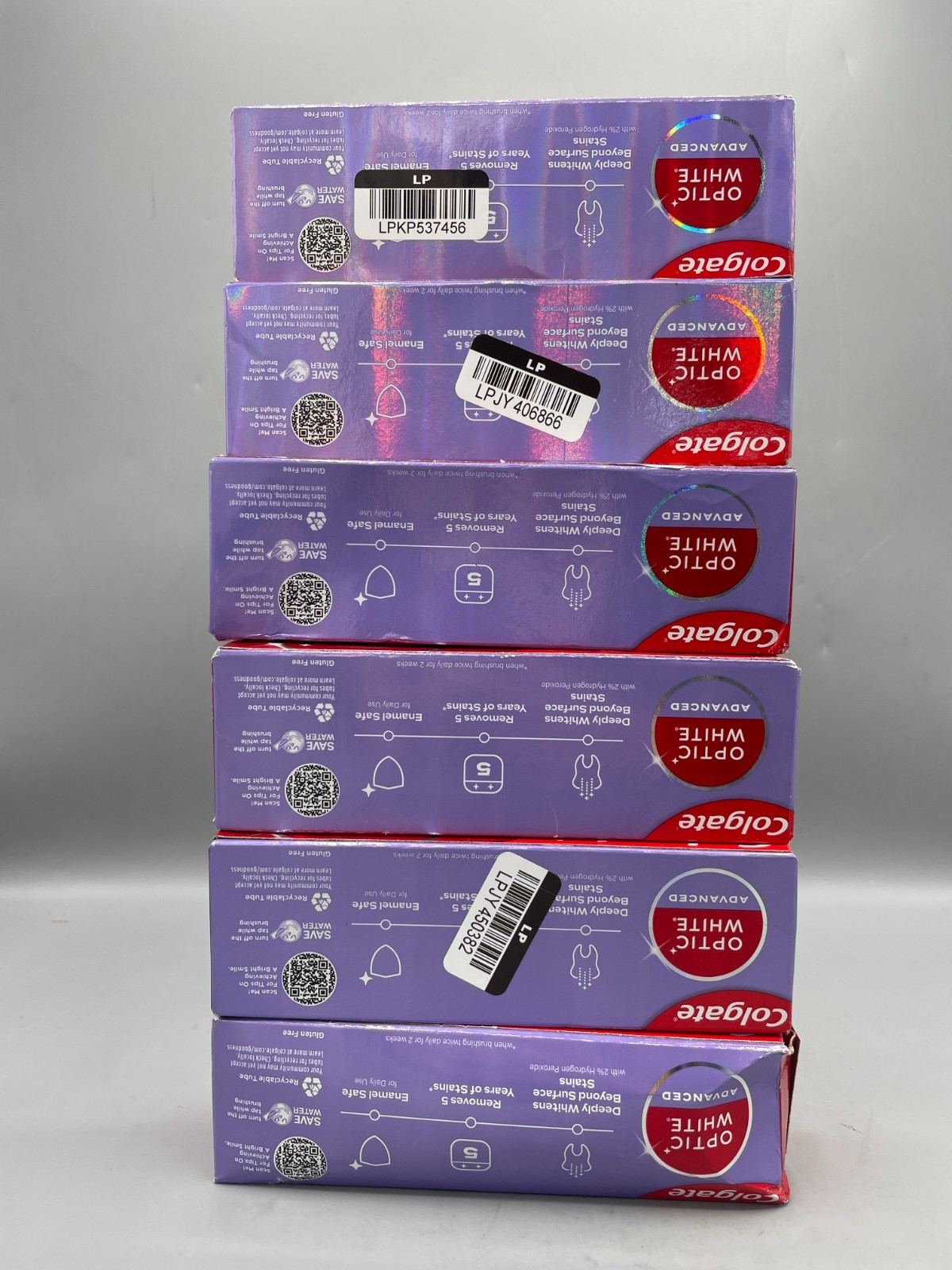 (6x) Colgate Optic White Advanced Toothpaste - Icy Fresh - 3.2oz - 09/27