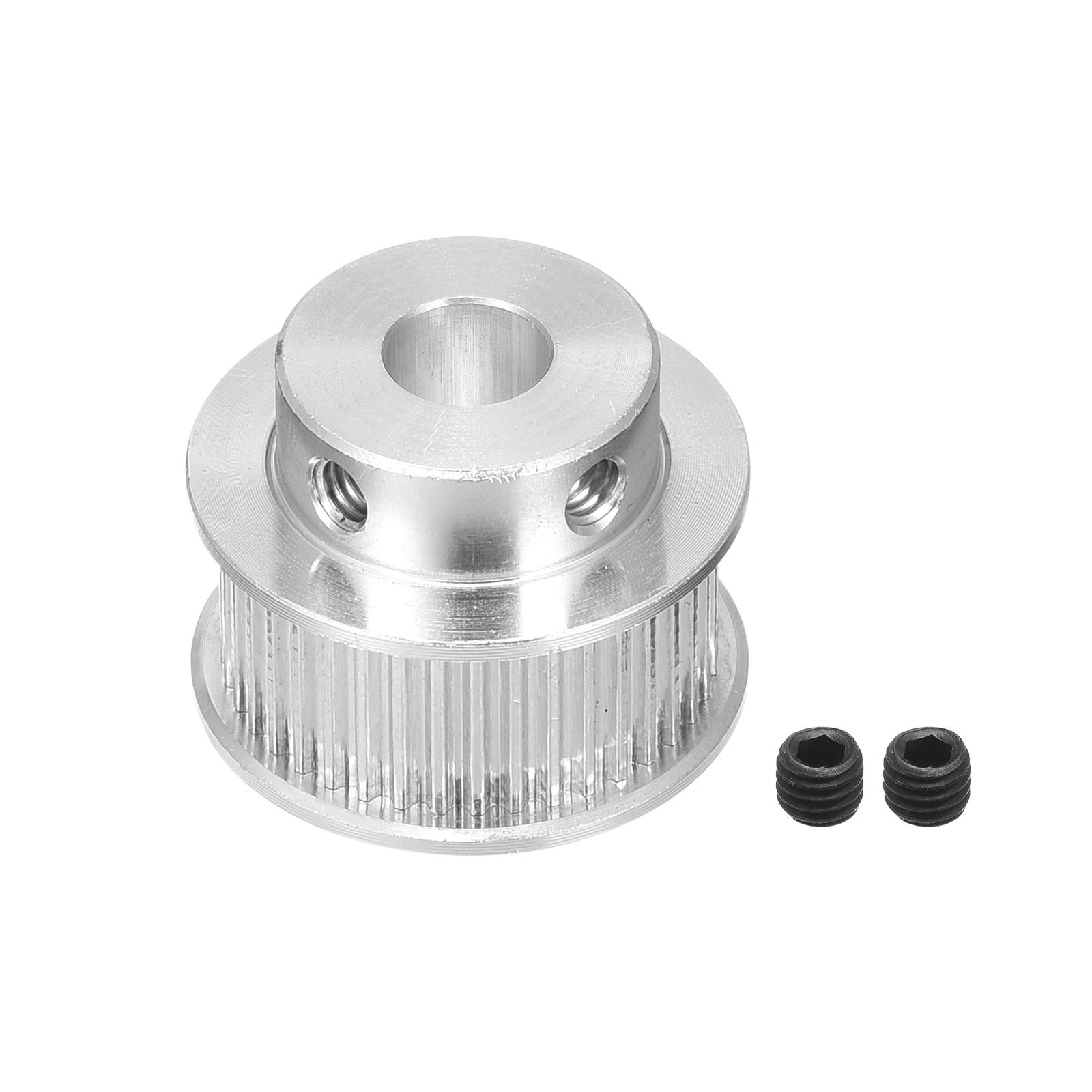 40 Teeth 8mm Bore Timing Pulley Synchronous Wheel Silver