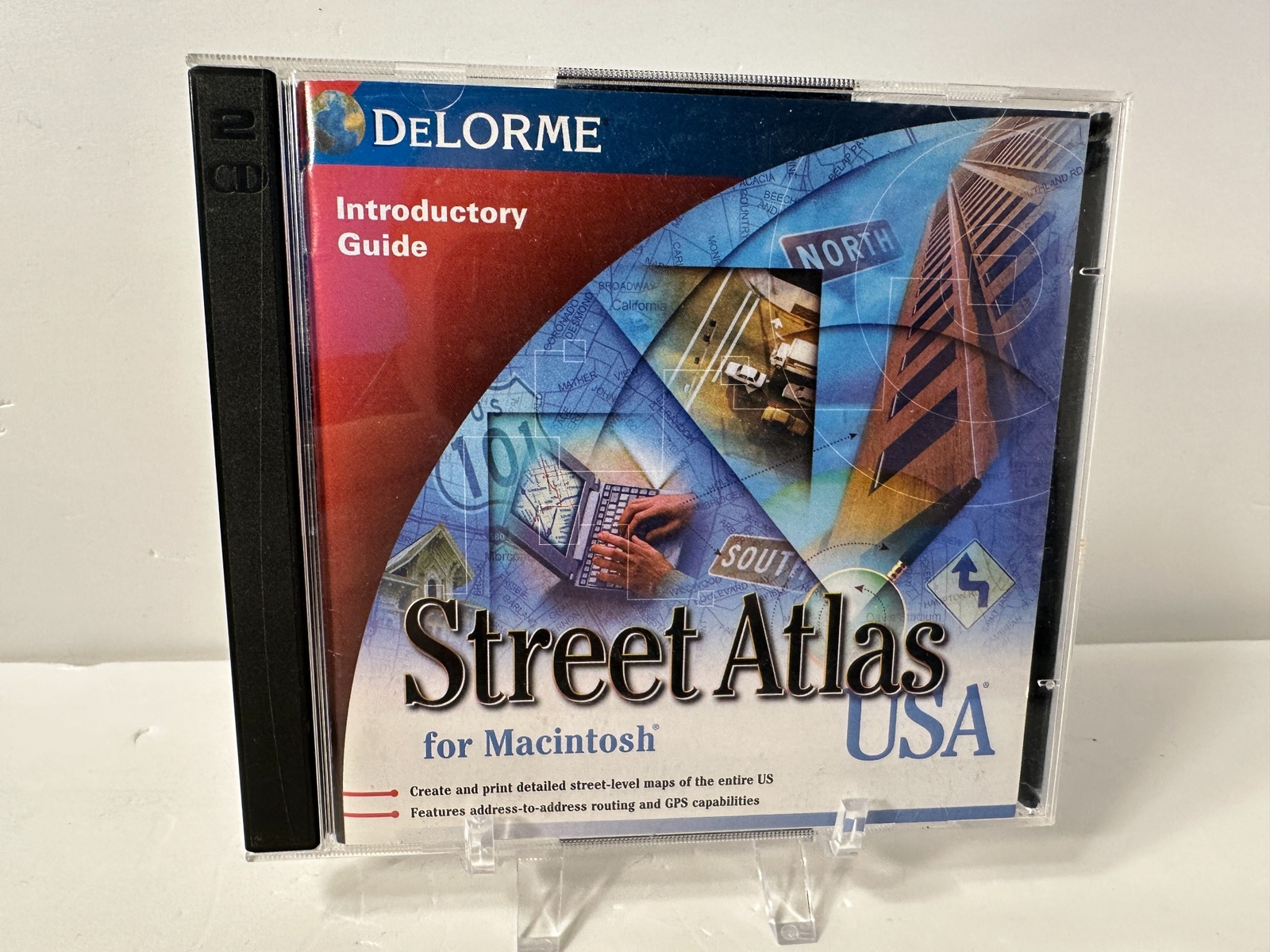 DeLorme Street Atlas USA For Macintosh Version 6.0 Maps Apple Software CD-ROM