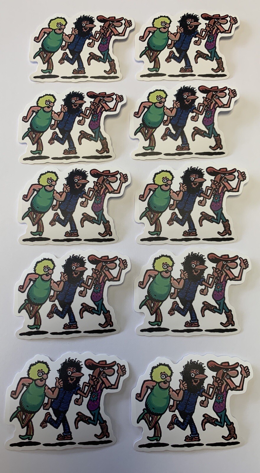 Lot of 10 Freak Brother Vinyl Stickers, Brand New, Smoke free home