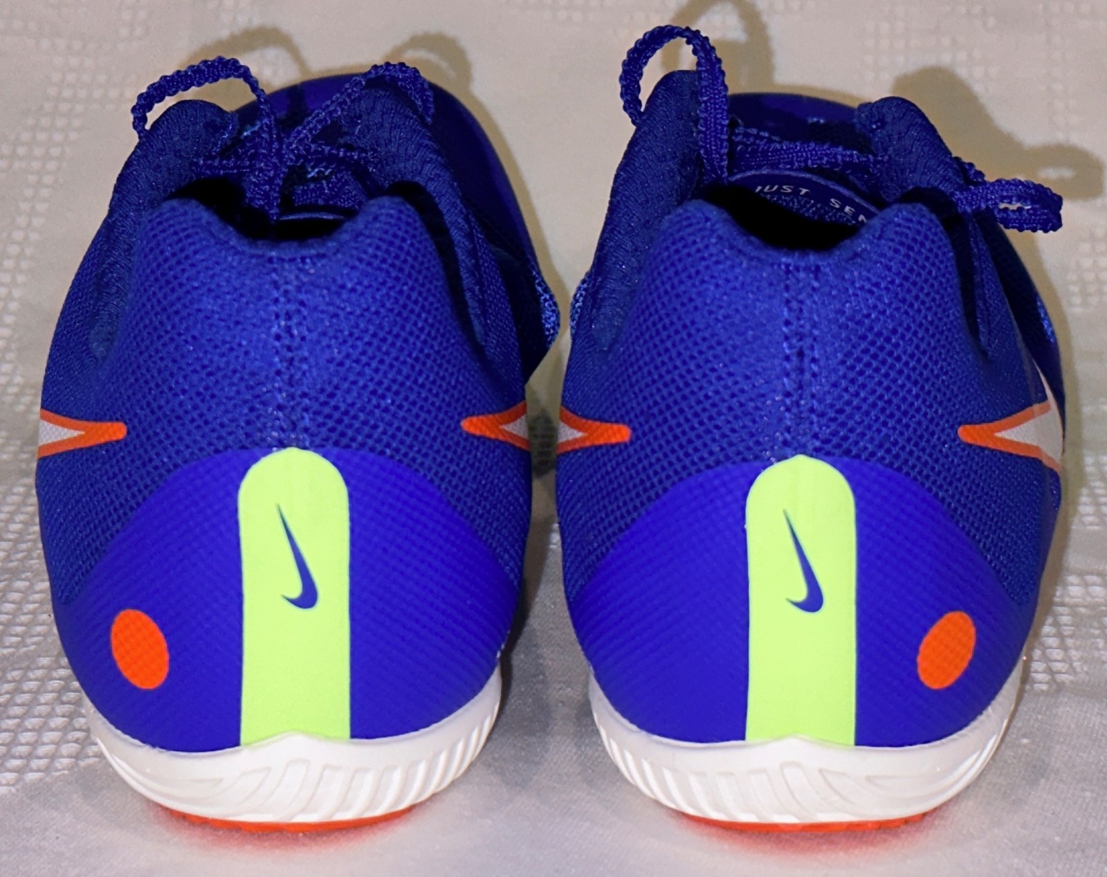 NIKE Rival Multi Use Racer Blue White Track Spikes Shoes Mens Sz 4 7 9.5 10 10.5