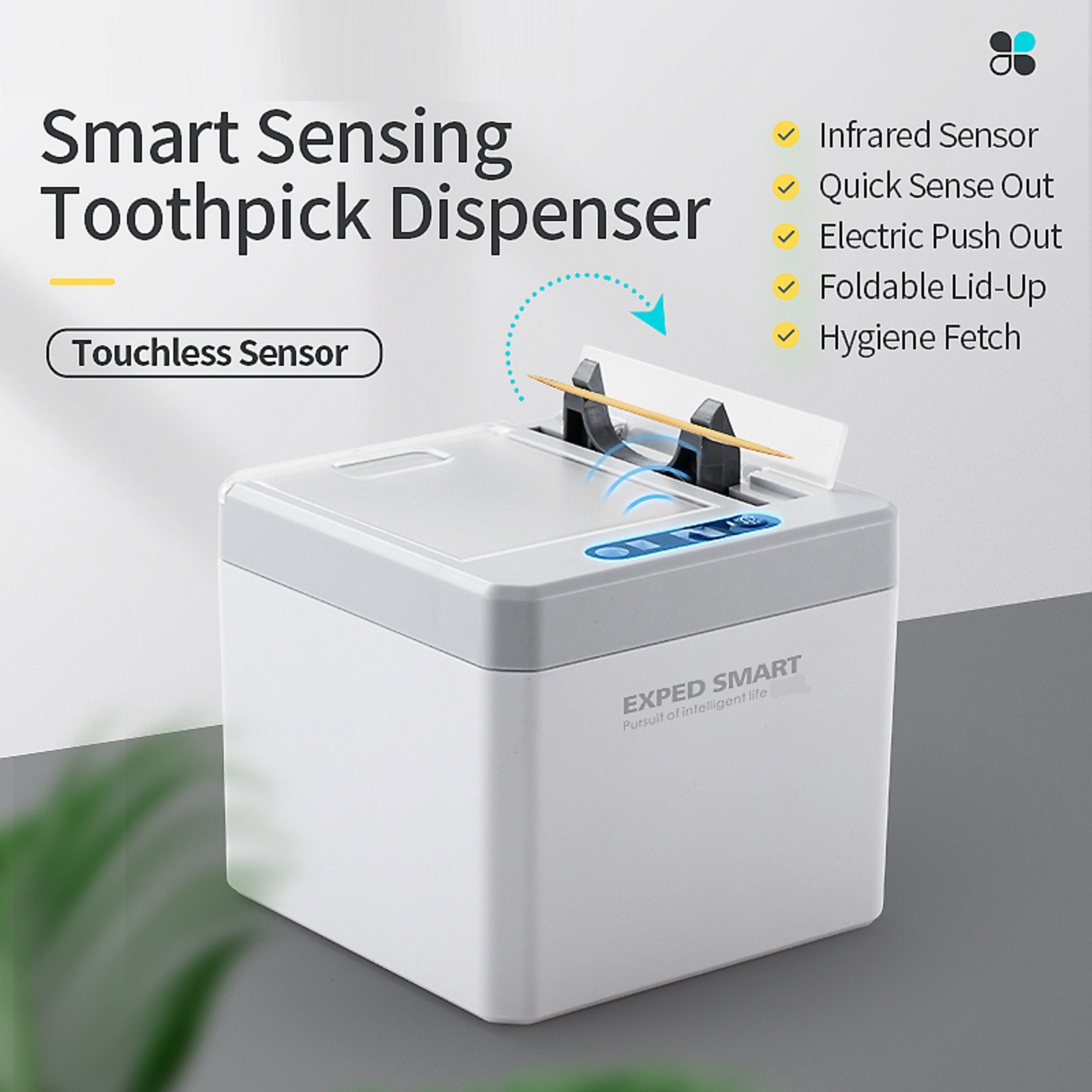 Smart Toothpick Dispenser Auto Infrared Induction Toothpick Smart Storage Box d