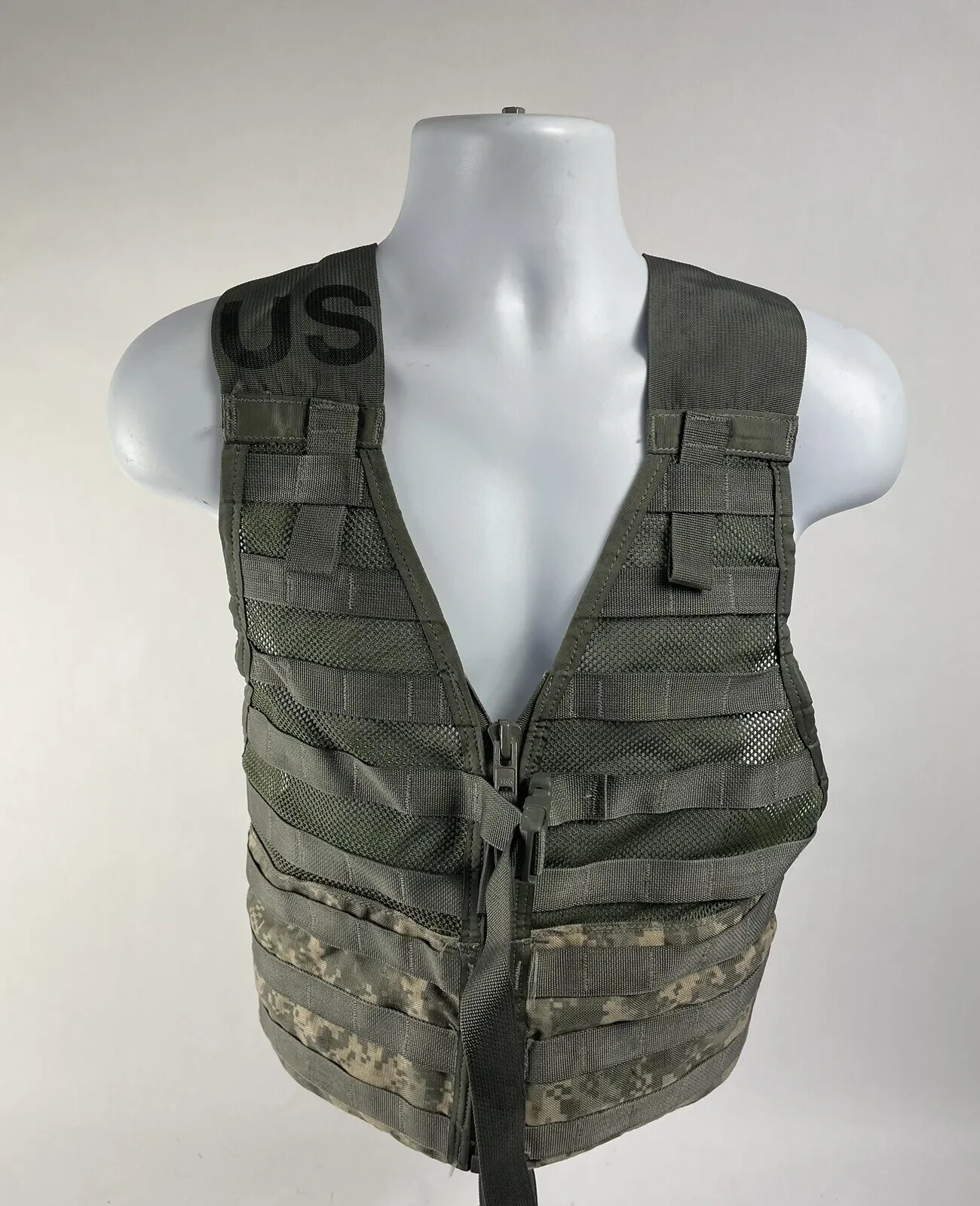 USGI MOLLE II ACU FLC Tactical Vest Harness–Military Issue Fighting Load Carrier
