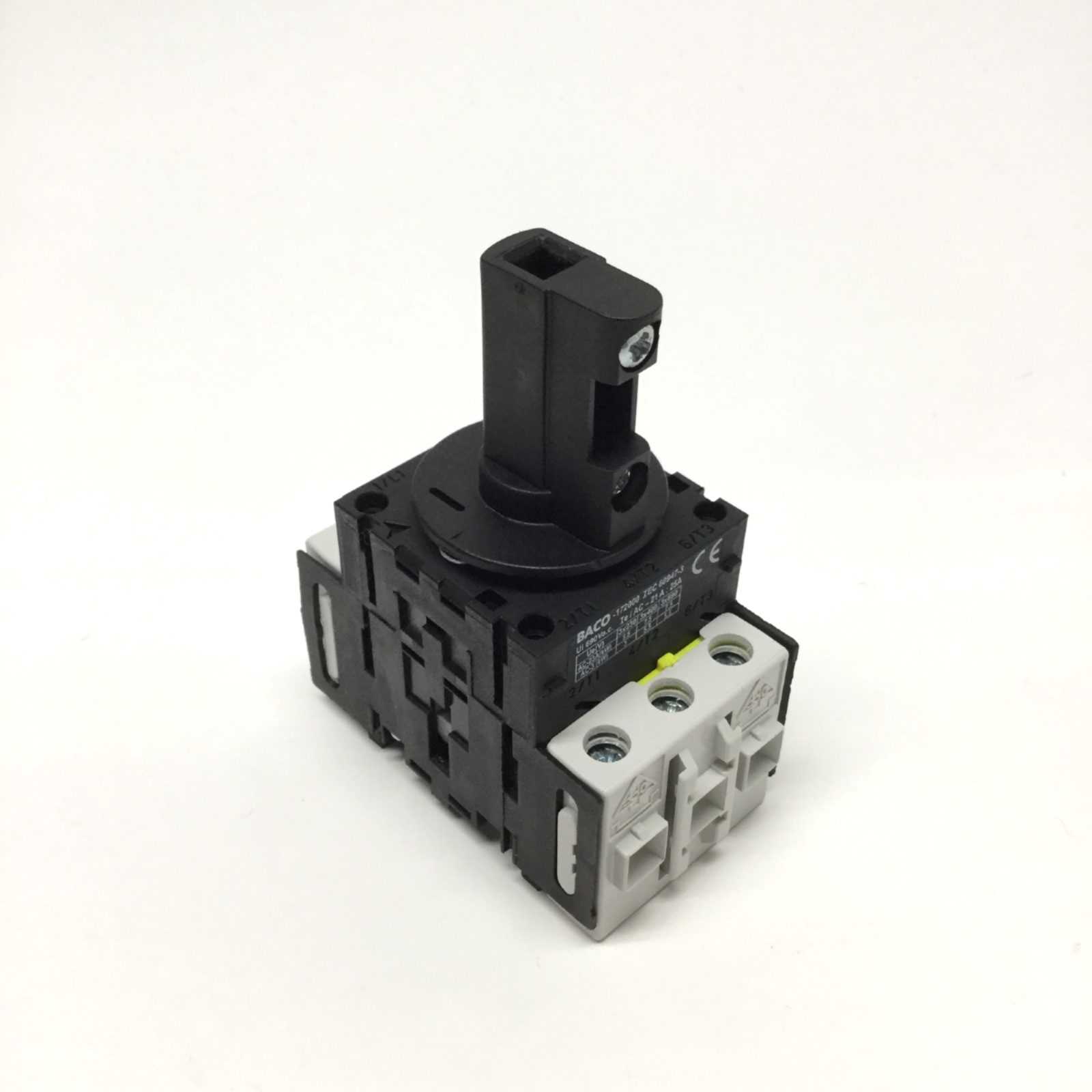 BACO 172000 ON-OFF Motor Disconnect Switch, 3-Pole 90° Throw, 600VAC 25A