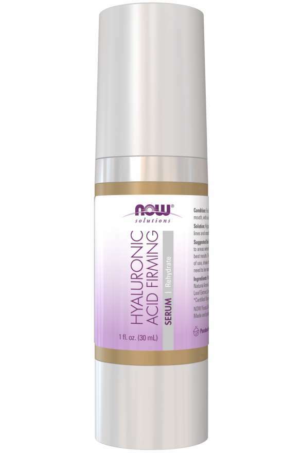 NOW Foods Hyaluronic Acid Firming Serum 1oz Reduce Fine Lines FRESH!