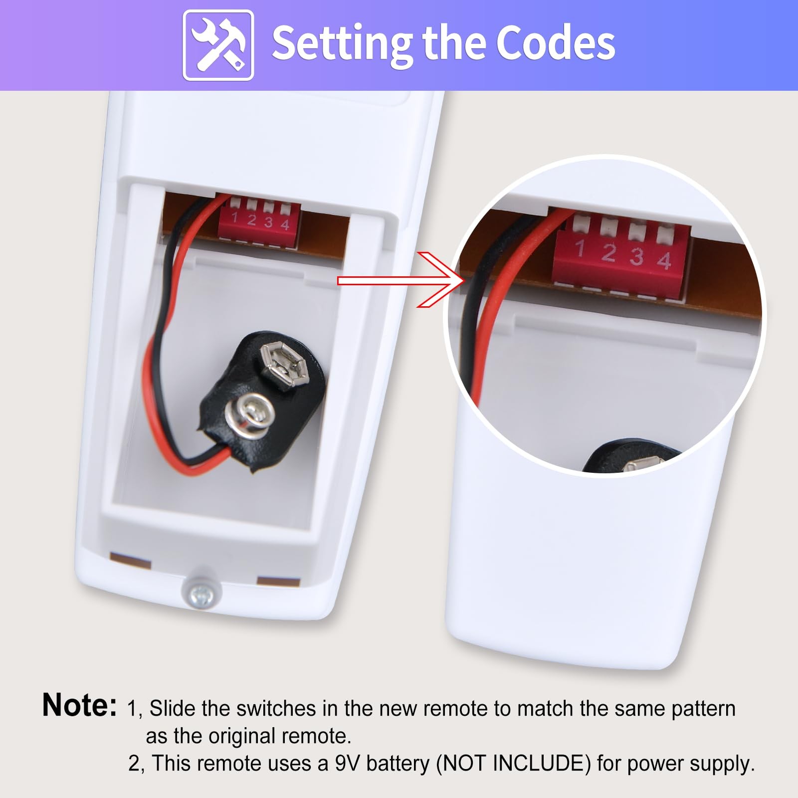 Ceiling Fan Remote Control Replacement for Hampton Bay Hunter，w/Reverse Light...