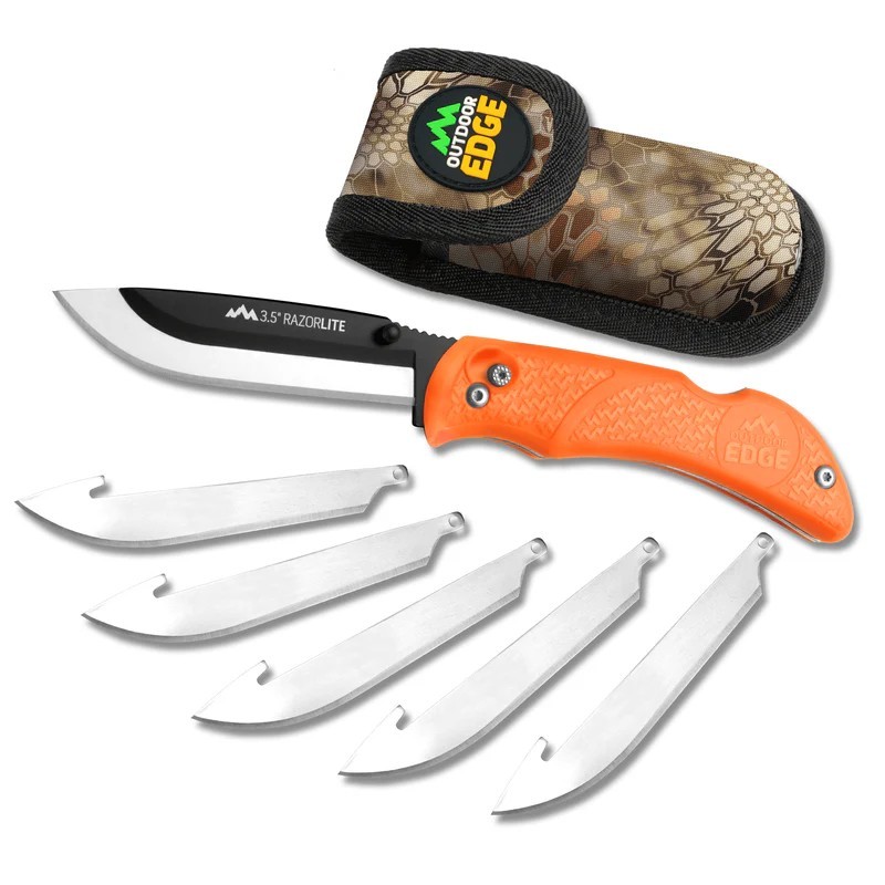 RazorPro® L Replaceable Blade Folding Hunting Knife 3.50" 420J2 Drop Point