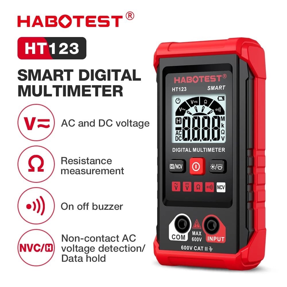 HT123 Fully Intelligent Digital Display multimeter with LED Backlight