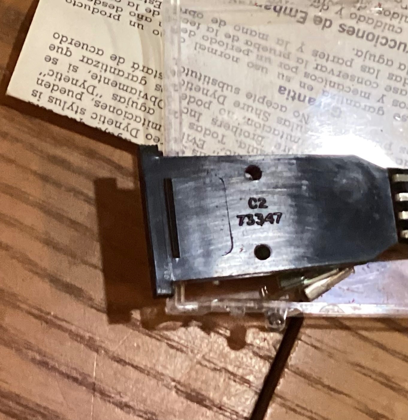 Shure M91E Stereo Dynetic Phonograph Cartridge Head Assembly for Garrard