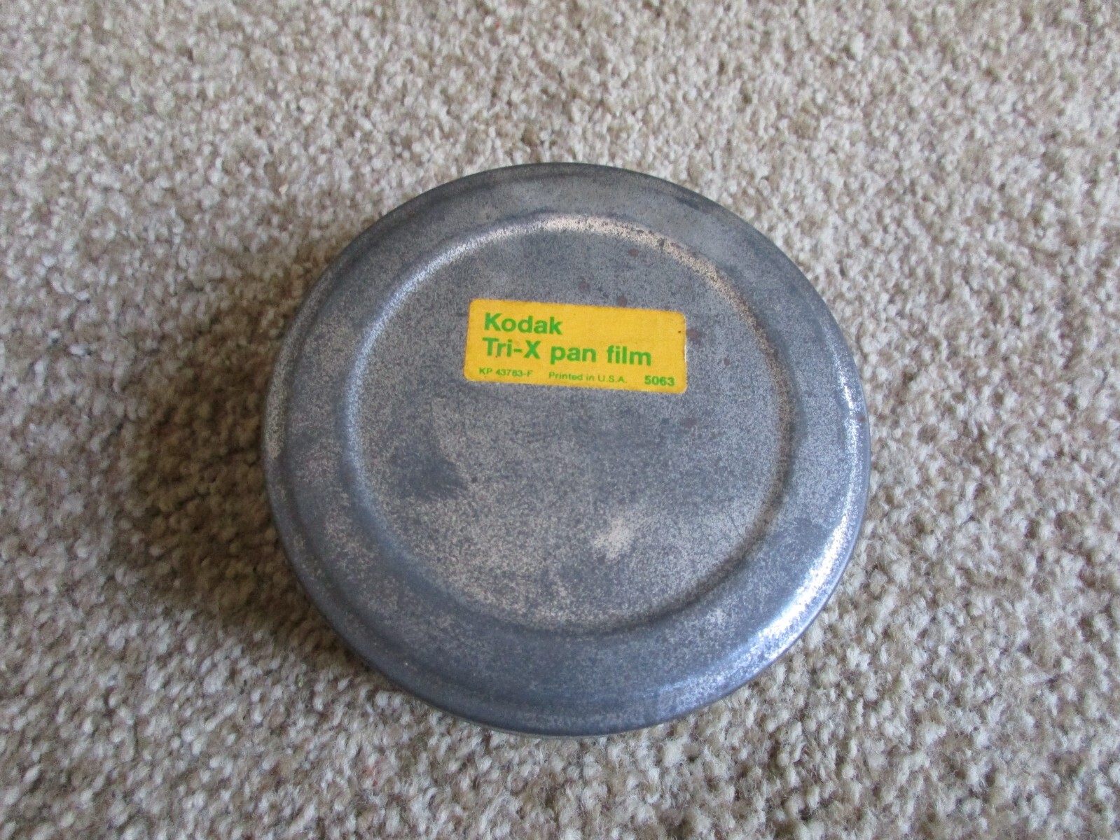 Vintage Kodak Tri-X Pan Film Can Canister Empty - Approx 4" Diameter