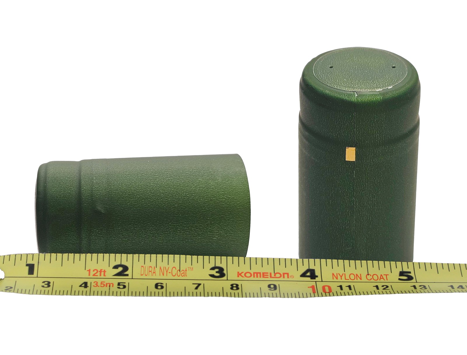 Home Brew Ohio Metallic Solid Green PVC Shrink Capsules 100 count