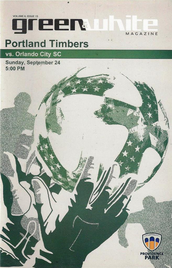 Portland Timbers 'Green & White' MLS Soccer/Football Program Volume 6, Issue 15