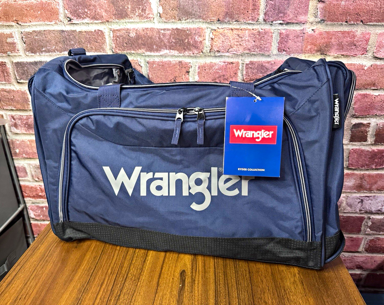 Wrangler Ryder Collection 28" Navy Travel Duffle Bag, Adjustable Straps