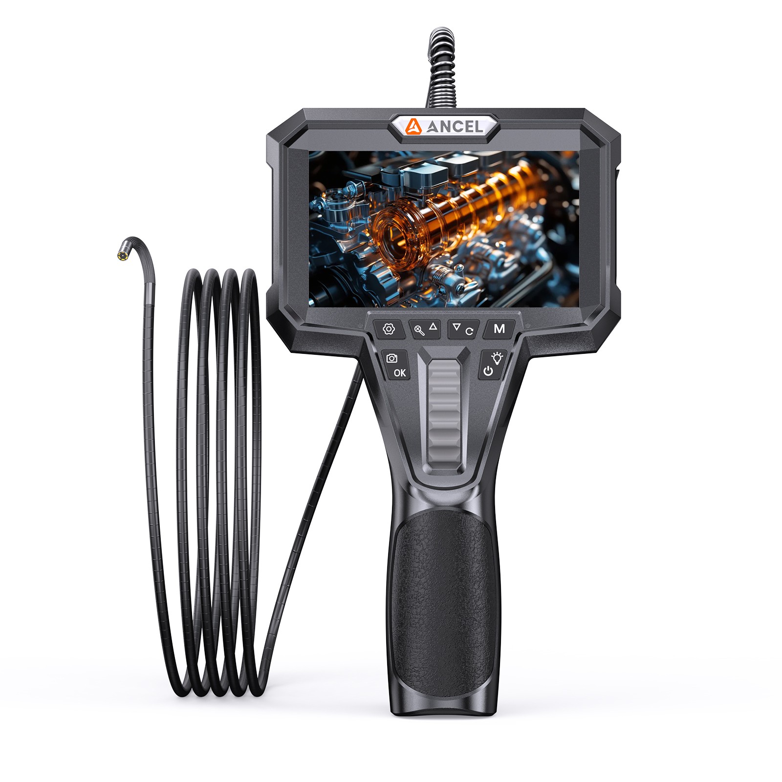 1080P HD 3.9MM Two-way 210° Articulating Inspection Endscope Camera Borescope