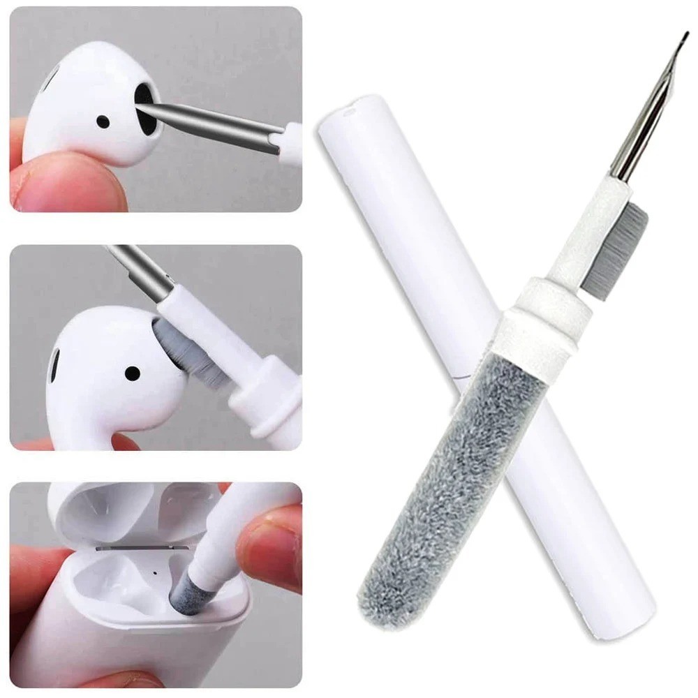 3 in 1 Earbud Cleaning Pen Brush Tool for Airpods Case Multi-Function Kit