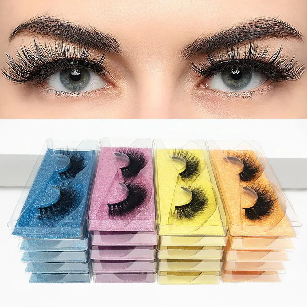 5Pairs 3D Mink Wholesale Eyelashes Lashes Handmade Fluffy Dramatic Lashes Cruelt