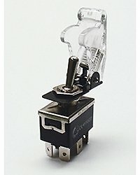 DPDT Toggle Switch 20 Amps @ 125 VAC Includes "Clear" Safety Cover