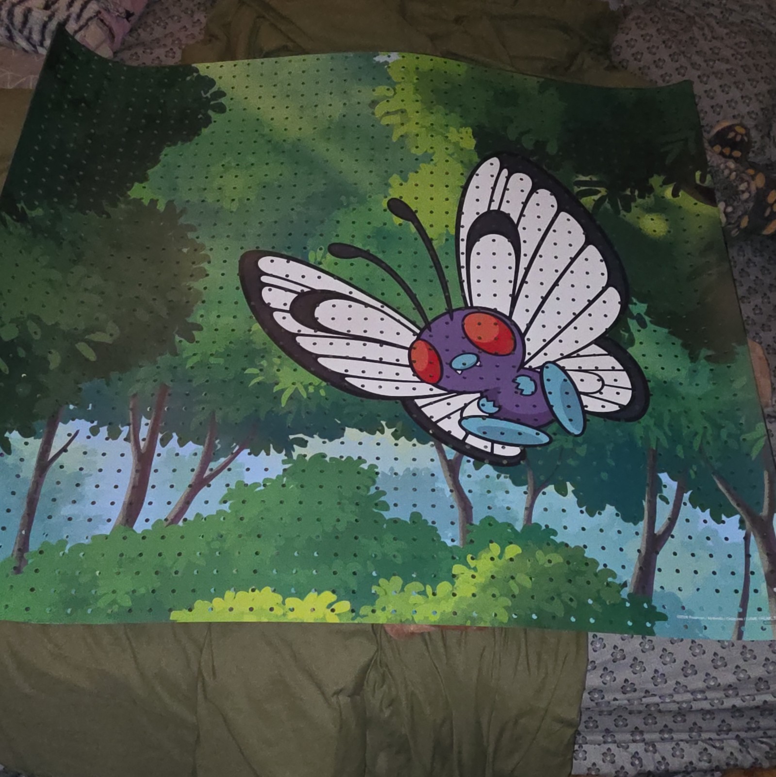 Butterfly Forest Printed Pegboard Panel Display Board