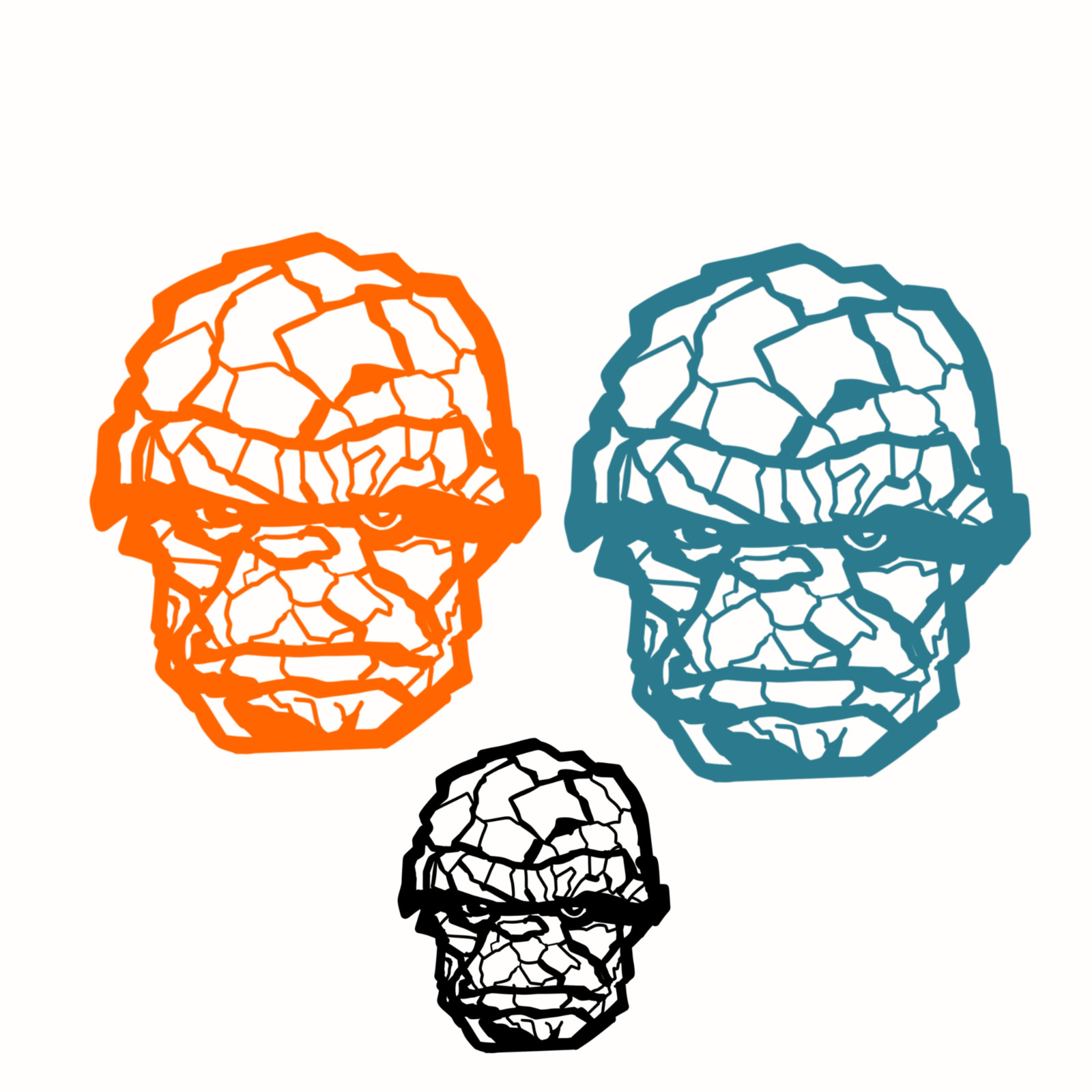 The Thing Fantastic Four Vinyl Decal