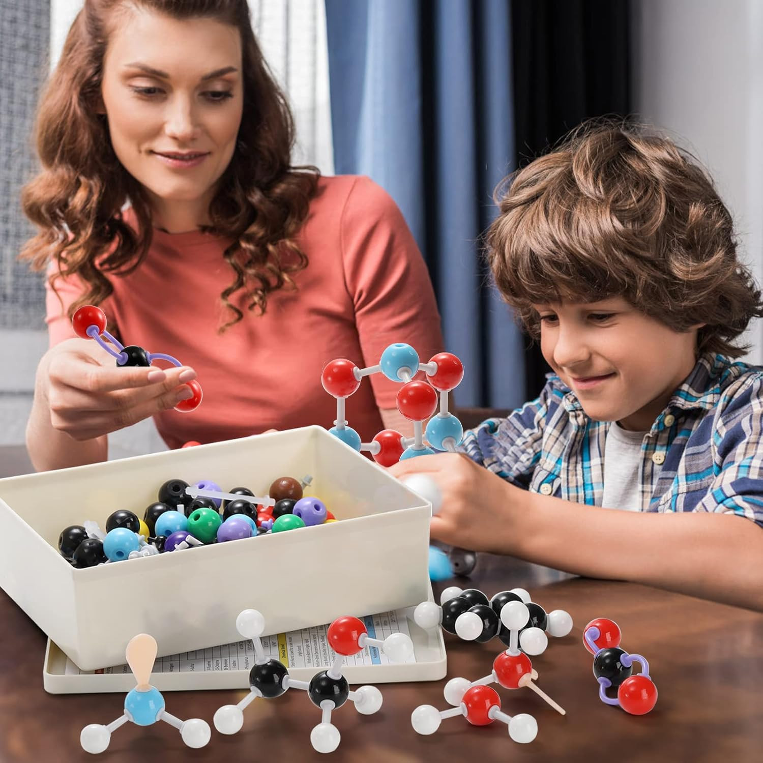 444 Pcs Chemistry Molecular Model Kit 3D Atoms & Bonds Science Learning Set