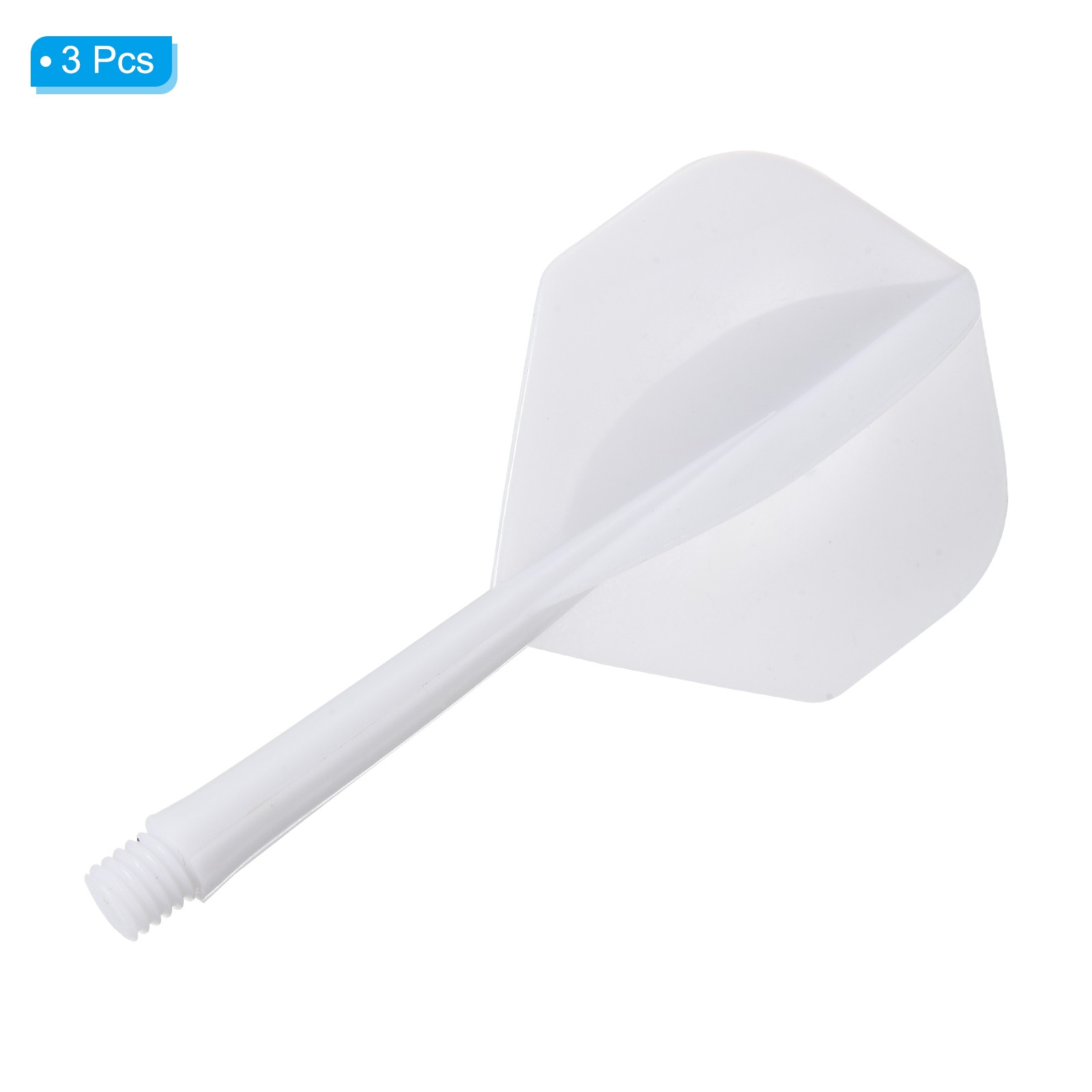 Integrated Dart Shaft Flights, 3 Pack Durable Dart Flight Set, White