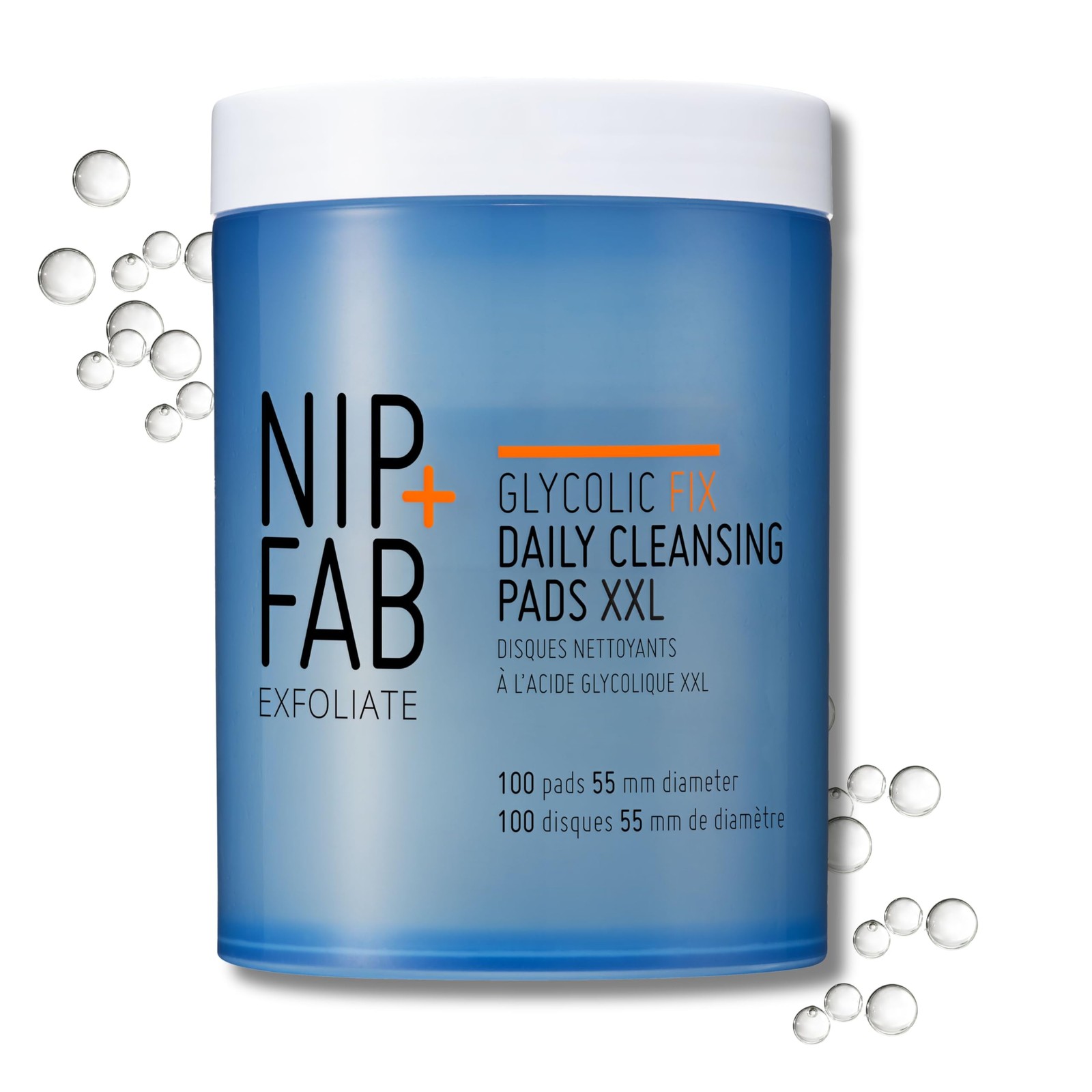 Nip + Fab Glycolic Fix Daily Cleansing Pads XXL (100 100 Count (Pack of 1)