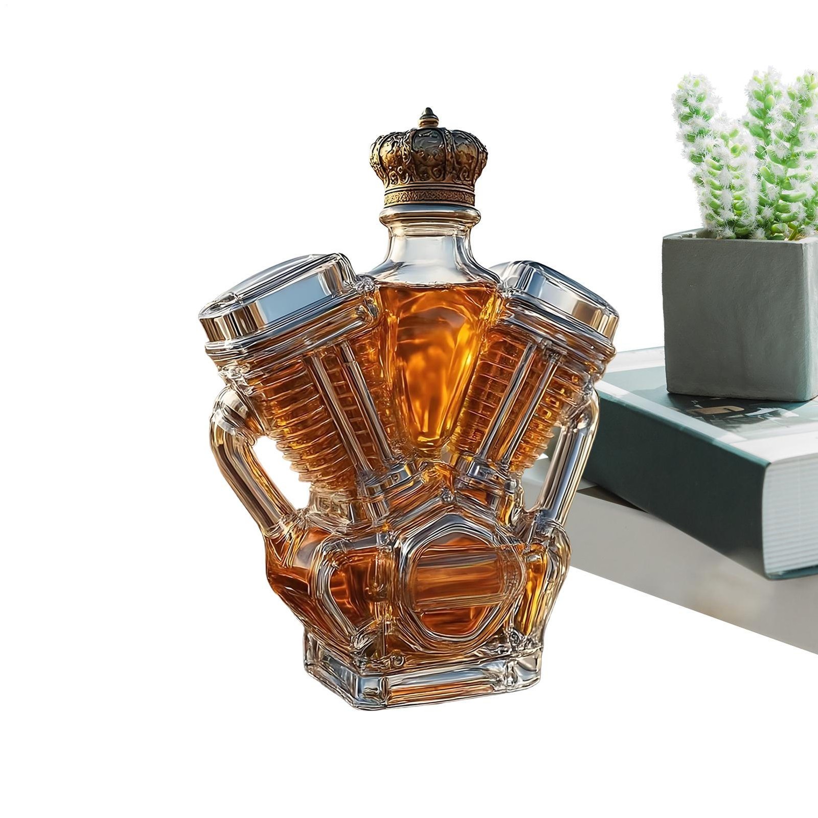 Unique Charm Engine Wine Bottle Whisky Decanter Good Gift For Men Collection