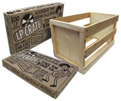 WB  Vinyl Styl VS-RS-04 Original LP Wood Crate for 12 Inch LP Record Storage