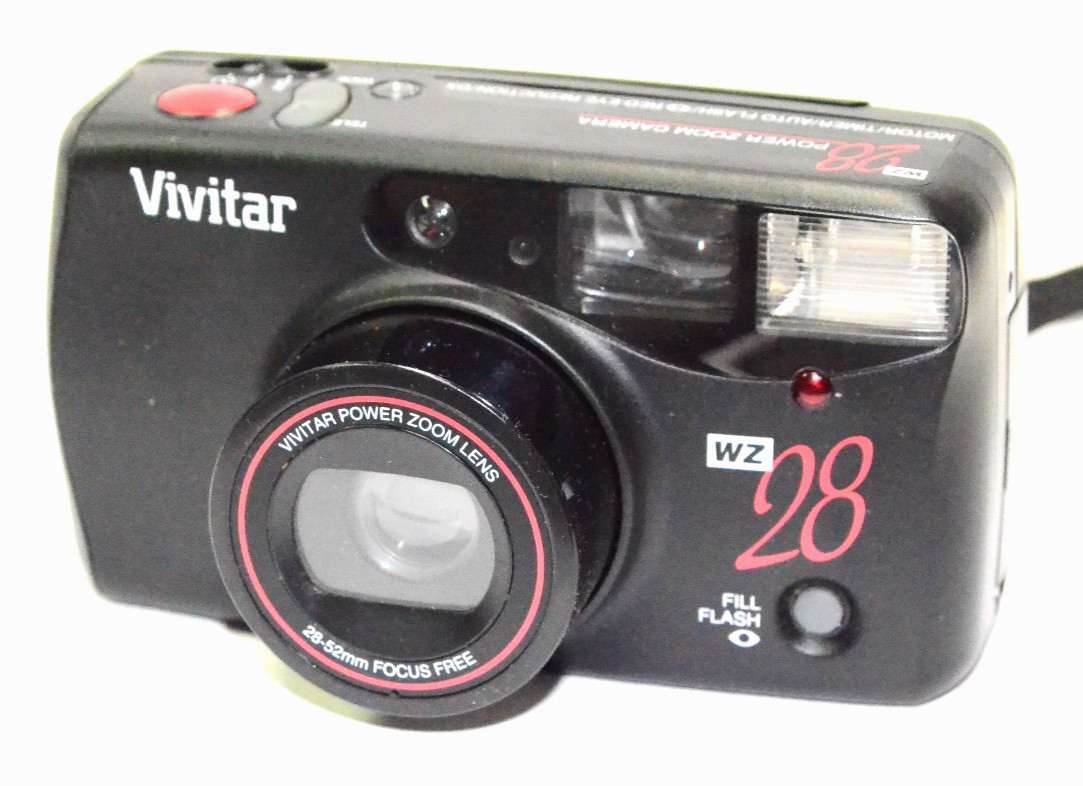 Vivitar WZ28 Point and Shoot 35 mm Camera 28 to 52mm Zoom Lens Battery Tested